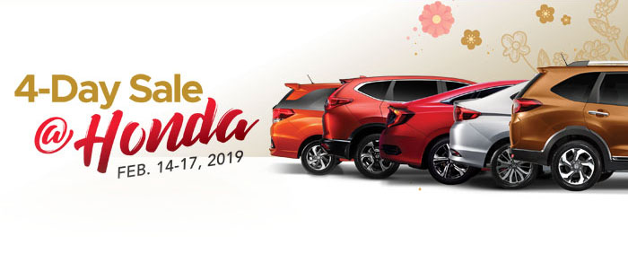 Exciting Deals and Discounts await at Honda’s 4-Day Sale