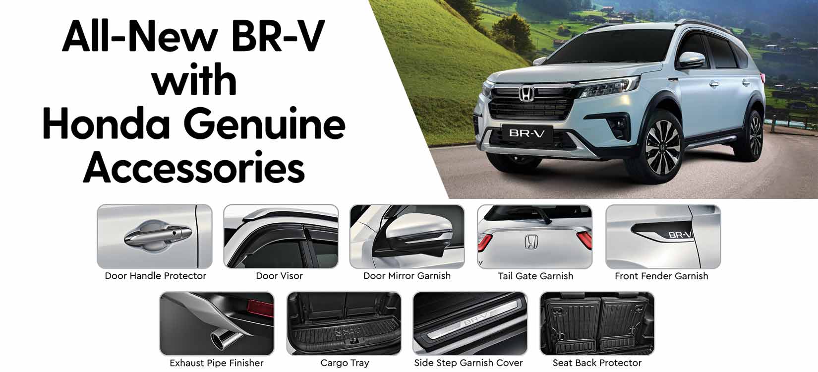 Spruce up your All-New BR-V with Honda Genuine Accessories