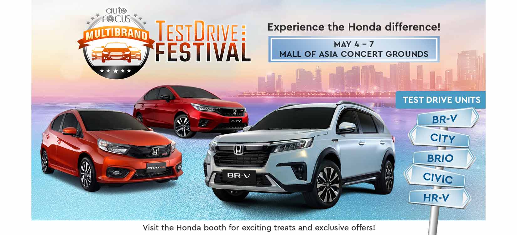 Test drive your dream Honda vehicle at the 2023 Auto Focus Test Drive Festival