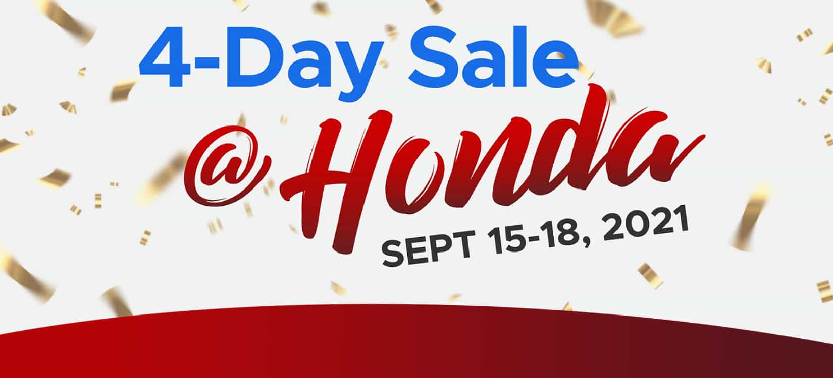 Honda welcomes the season of giving with its 4-Day Sale this September