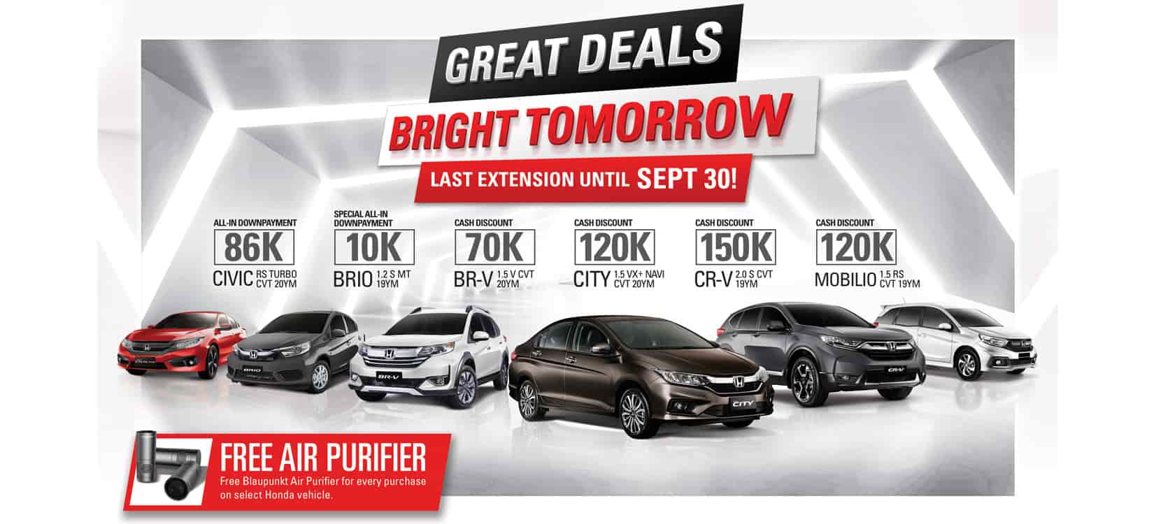 Honda Cars Philippines Honda Announces Final Extension Of Huge Cash Discounts Other Great Deals This September