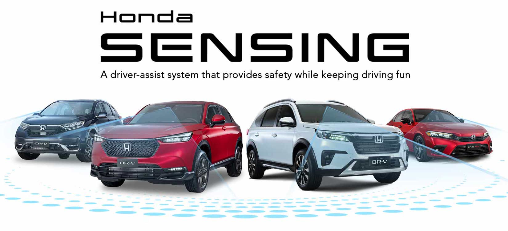 Honda SENSING helps you get by holiday traffic safely and more conveniently