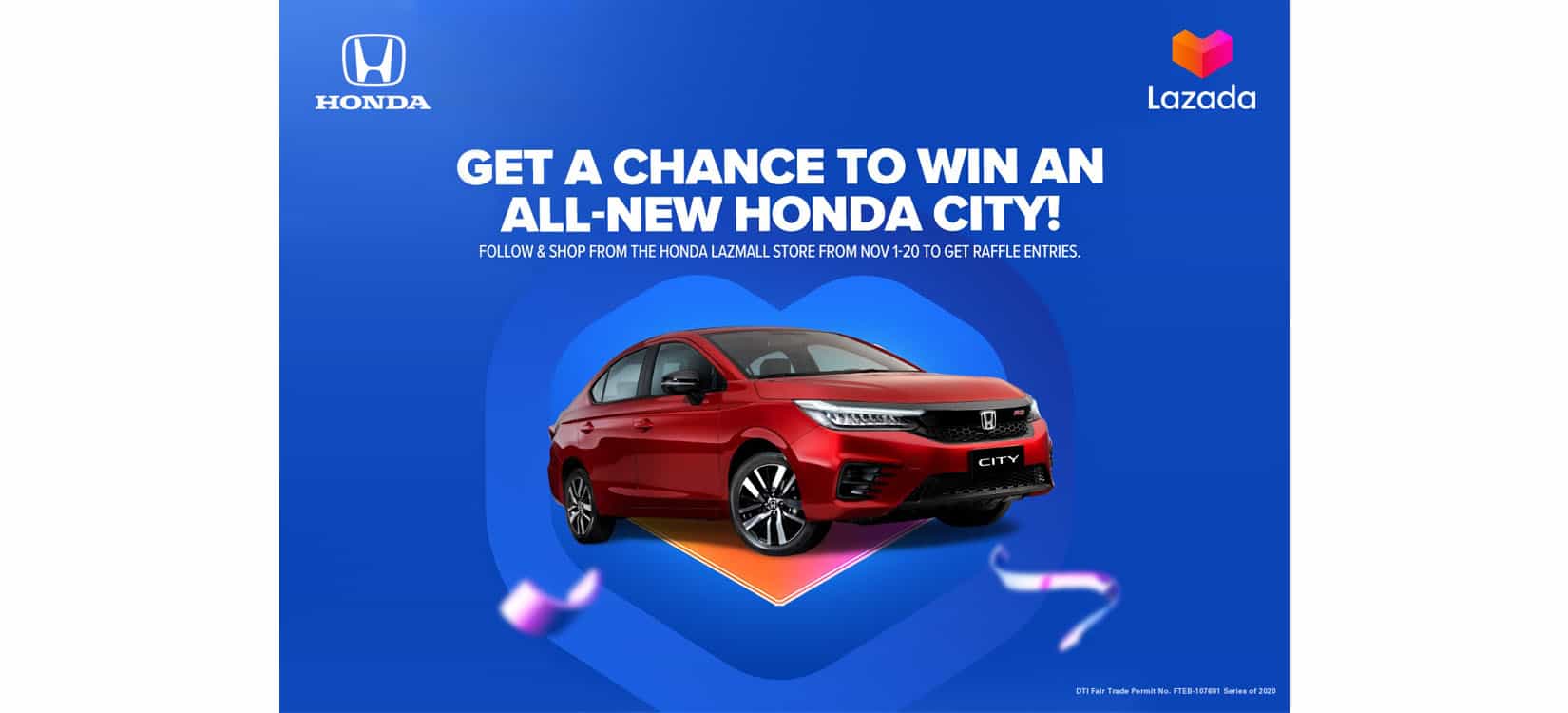 Honda officially announces its LazMall Flagship Store on Lazada - All-New Honda City to be raffled off this 11.11 sale