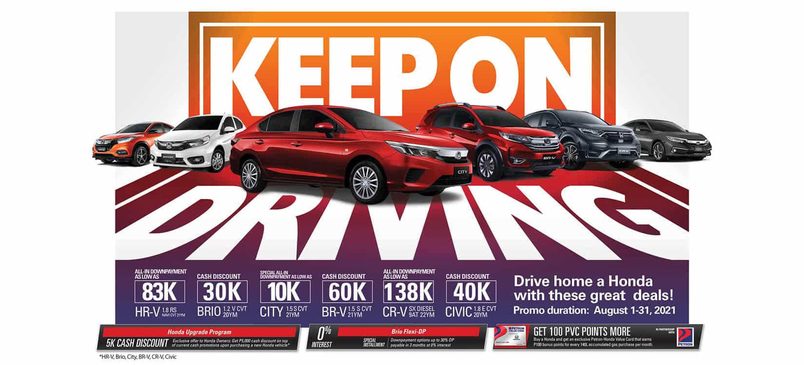 Honda offers exclusive deals and exciting promos this August