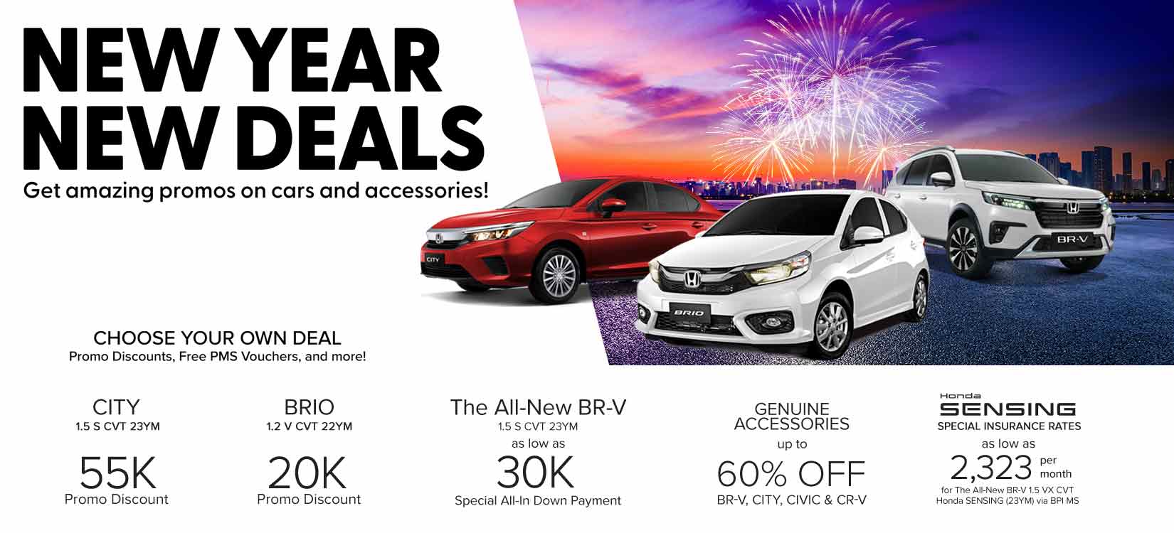 Honda Cars PH extends “New Year, New Deals” with special promo for City and Brio