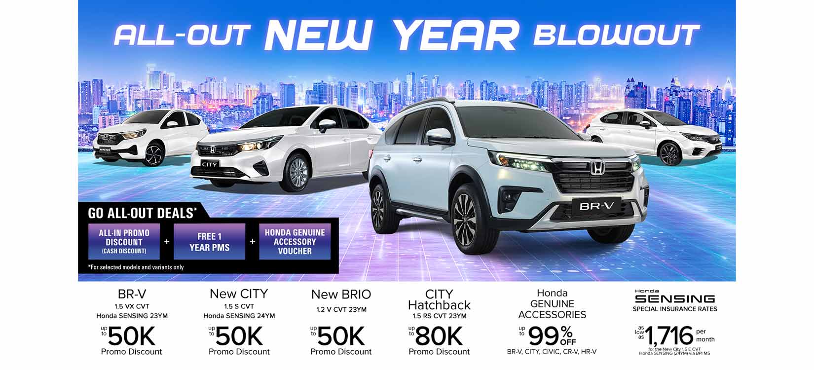Jump start 2024 with All-Out New Year Blowout deals from Honda Cars PH