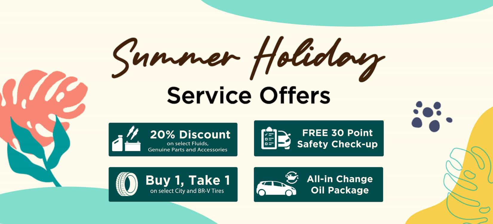 Honda rolls out great deals under Summer Holiday Service Offers