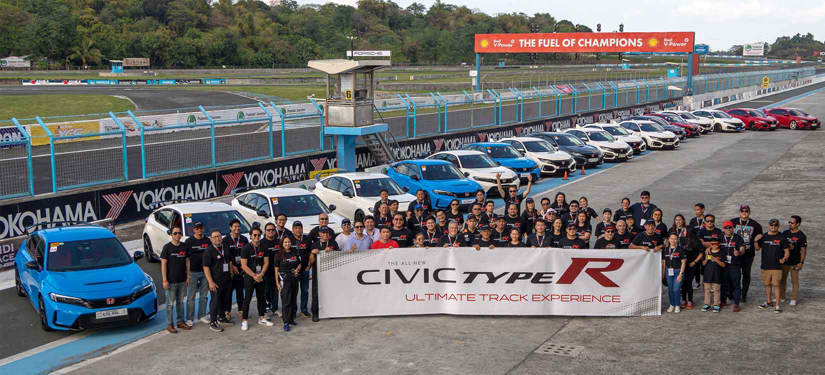 The All-New Honda Civic Type R showcases racetrack-proven engineering at the Clark International Speedway